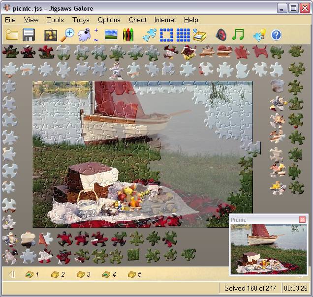 Screenshot of Jigsaws Galore